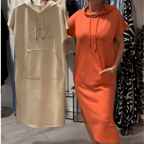 Ebba | Casual dress with hood and feminine fit