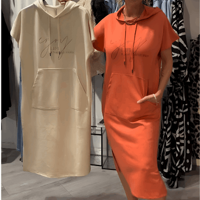 Ebba | Casual dress with hood and feminine fit
