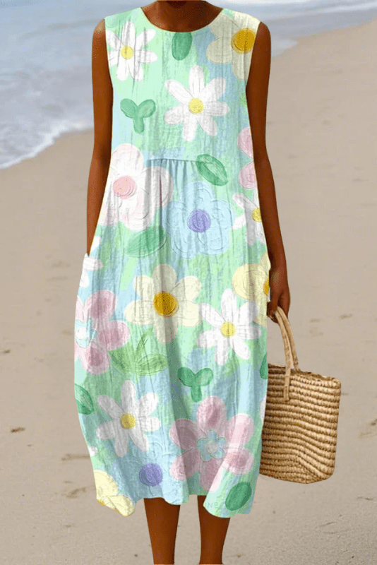 THE GARDEN WHIMSY | Sleeveless Dress