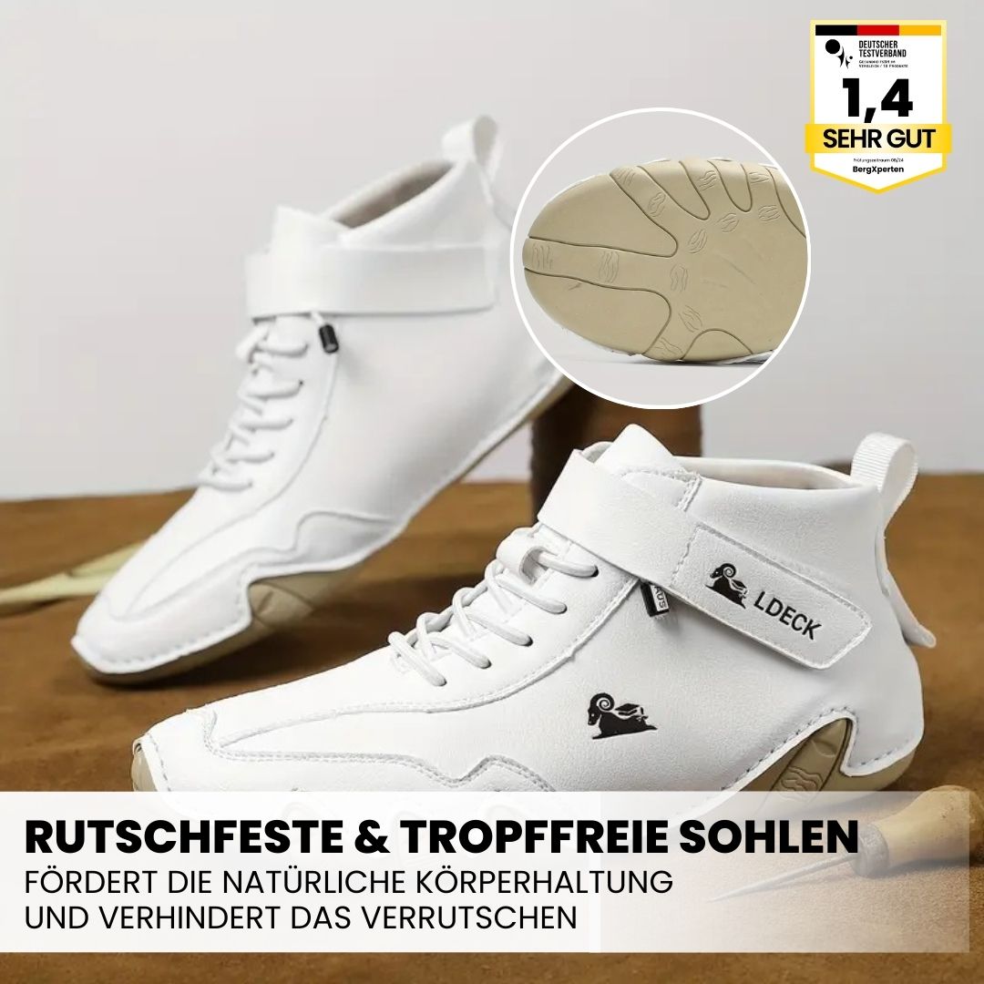 SolaceWalk™ - ergonomic, waterproof & pain-relieving leather barefoot shoe