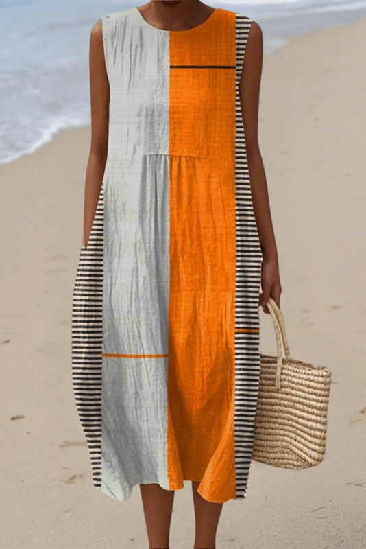 THE LINEAR SOLSTICE | Sleeveless Dress