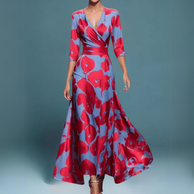 NILDE | ELEGANT FLORAL DRESS