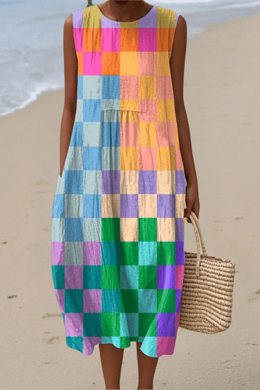 THE PIXEL JOY | Sleeveless Dress