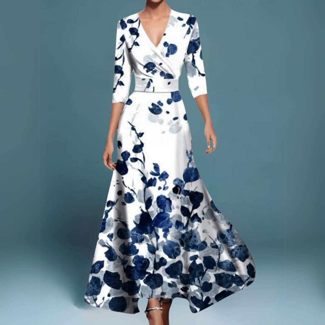 NILDE | ELEGANT FLORAL DRESS
