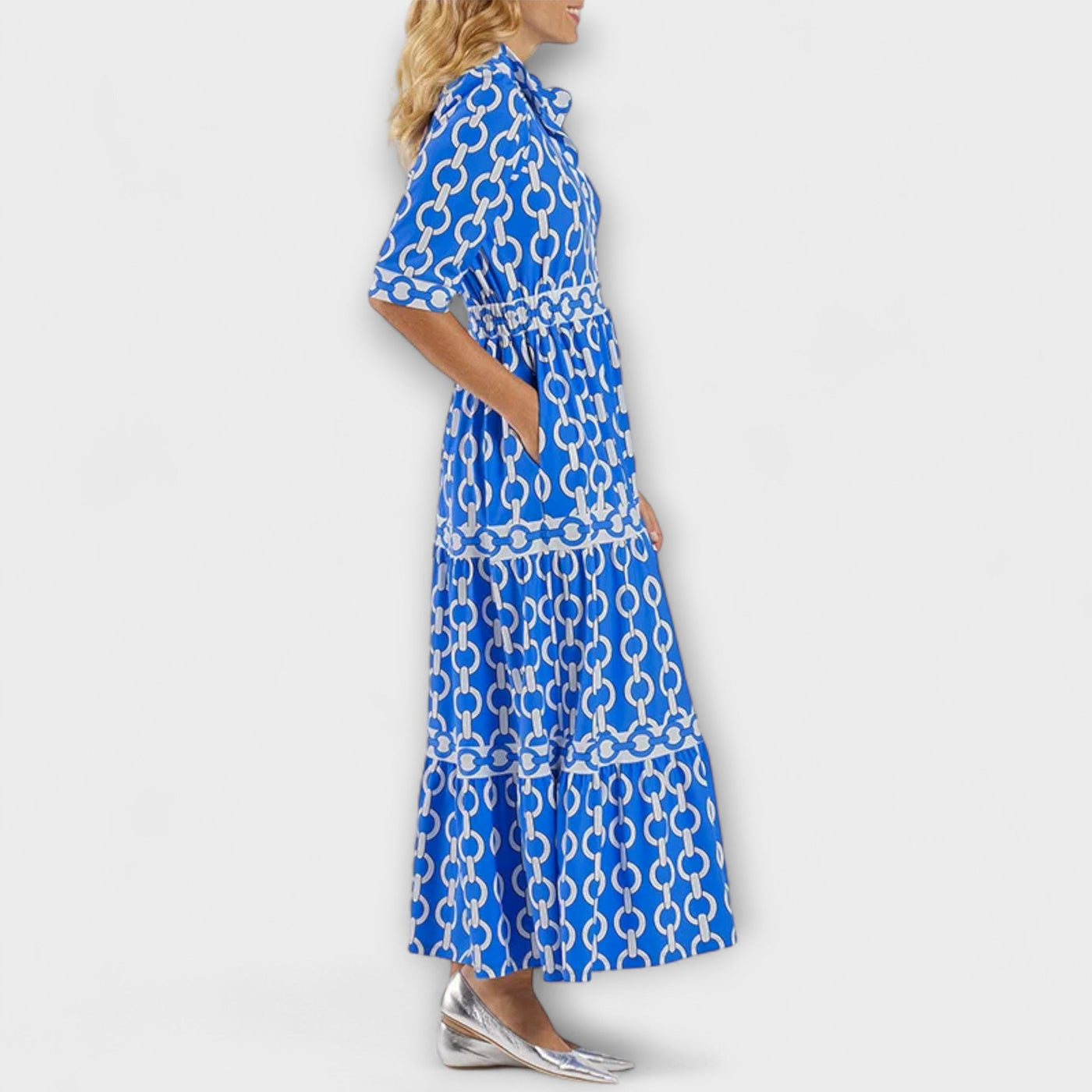 JULIETTE | Midi Dress with Chain Pattern