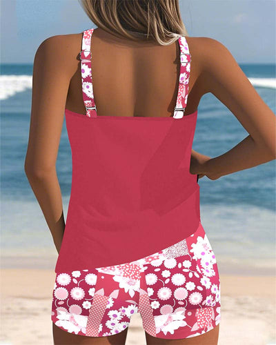 Hanne - Floral Print Two-Piece Swimwear Set