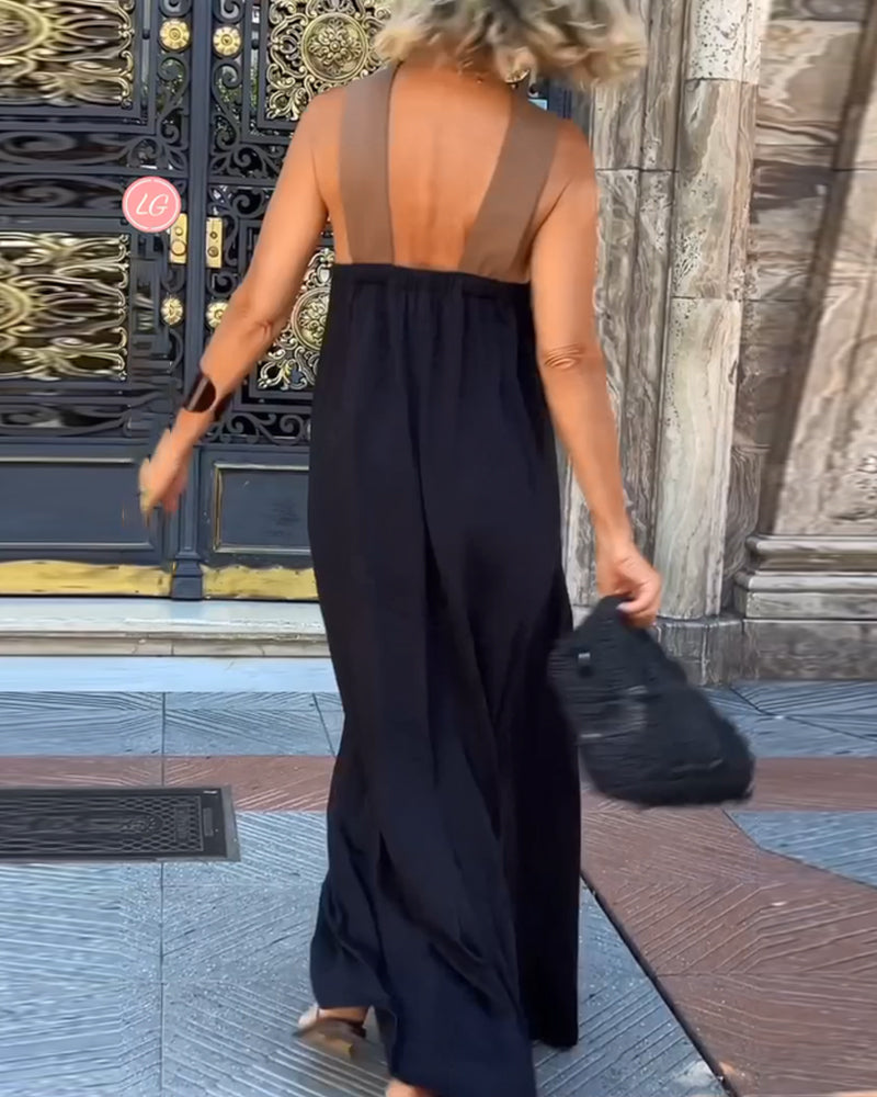 Nicolie | Crossover Neckline Dress