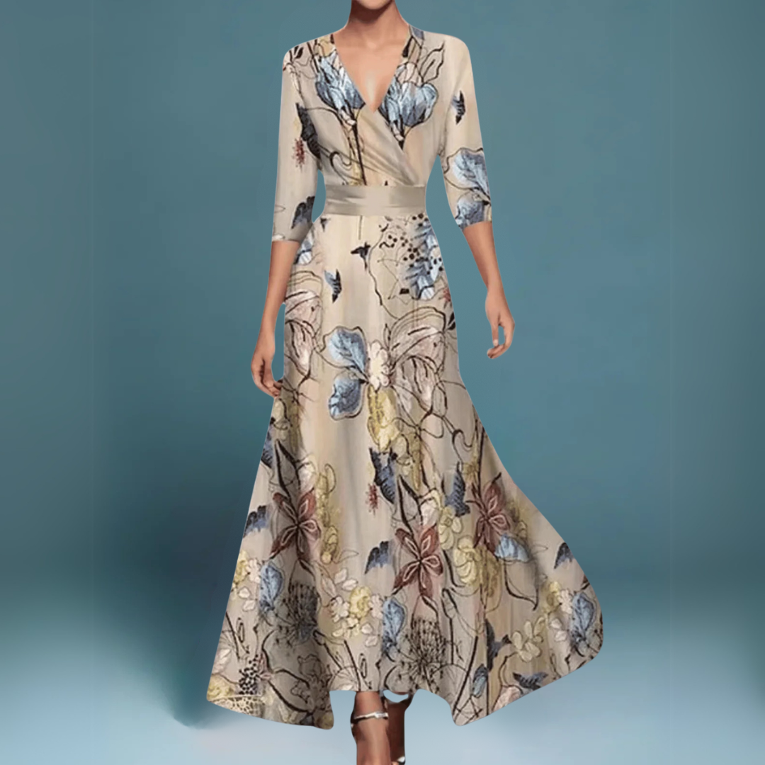 NILDE | ELEGANT FLORAL DRESS