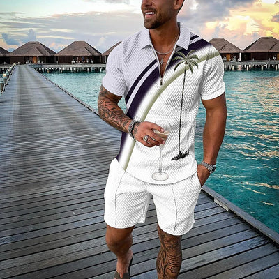 Tropicana Polo & Shorts Set