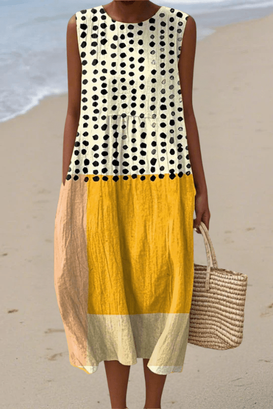 THE DOTTED GLOW | Sleeveless Dress