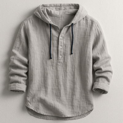 Elevate your wardrobe with the Savrani™ Luxury Hooded Shirt, a refined blend of comfort and elegance.
