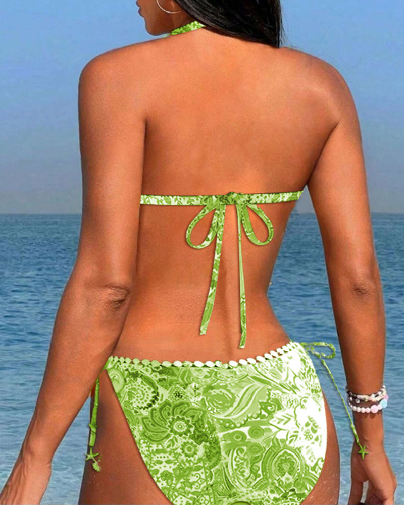 Lone - Lively Blonde Halterneck Bikini