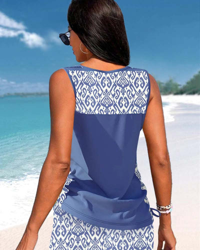Sylvia - Tankini with Geometric Print