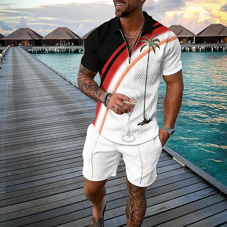 Tropicana Polo & Shorts Set