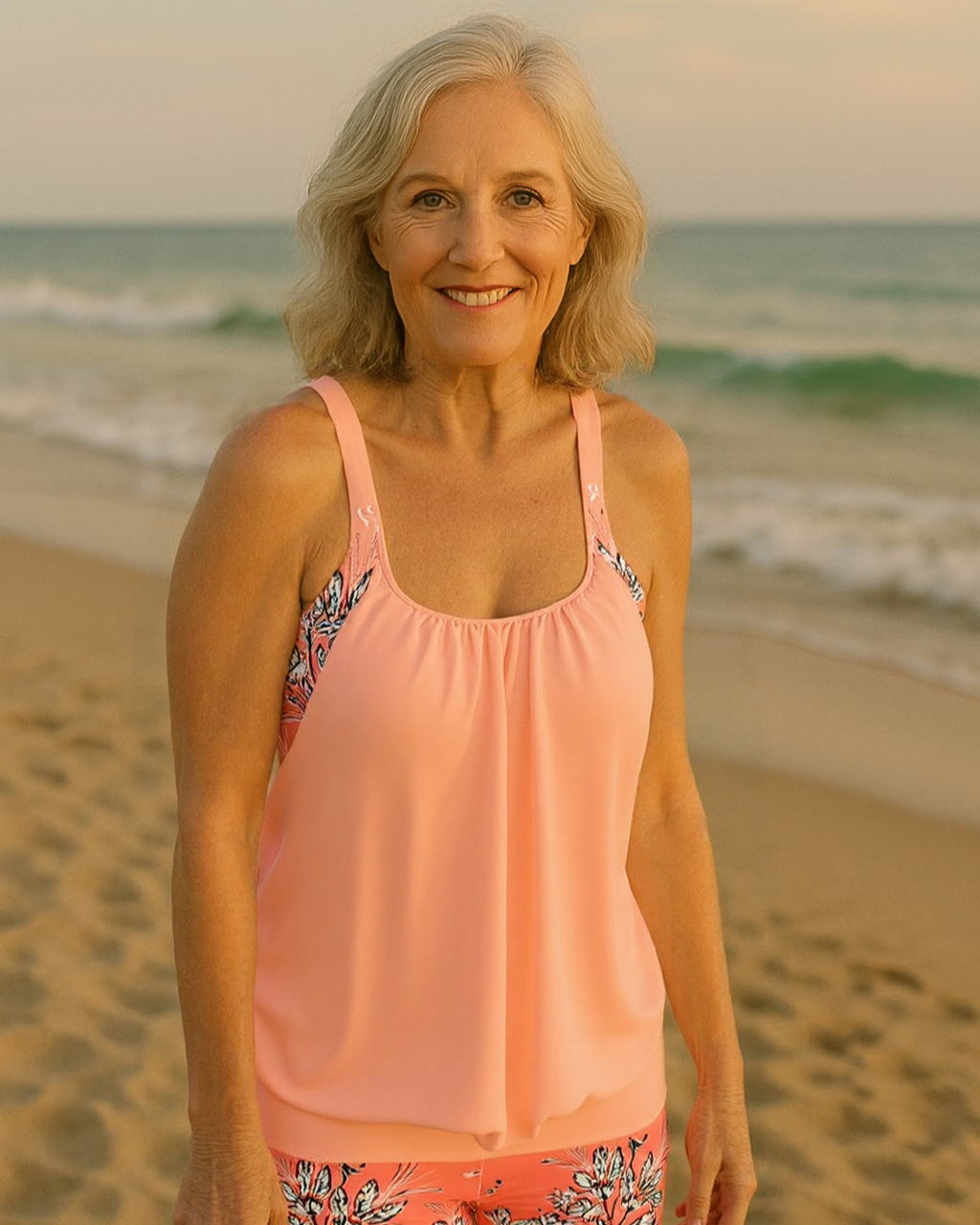 Inge - Floral Print Classic Tankini