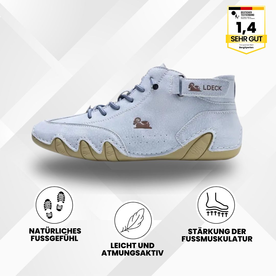 SolaceWalk™ - ergonomic, waterproof & pain-relieving leather barefoot shoe