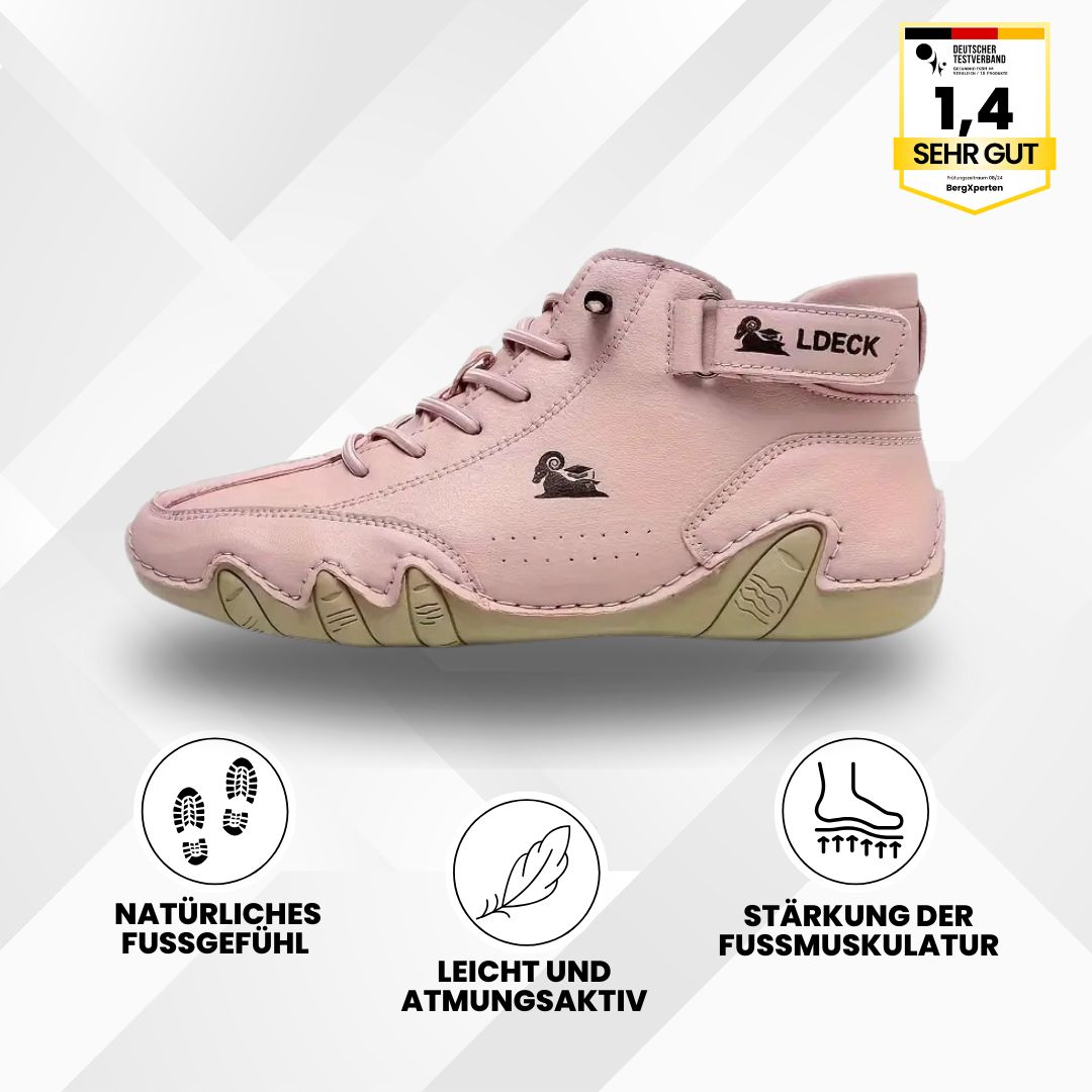 SolaceWalk™ - ergonomic, waterproof & pain-relieving leather barefoot shoe