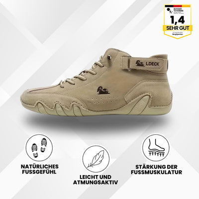 SolaceWalk™ - ergonomic, waterproof & pain-relieving leather barefoot shoe