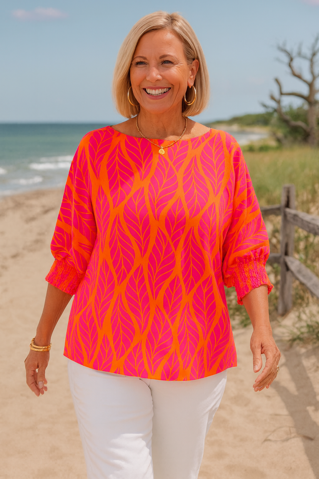 Elandra™ | FlatterFit Blouse – Confidence, Comfort & Coverage