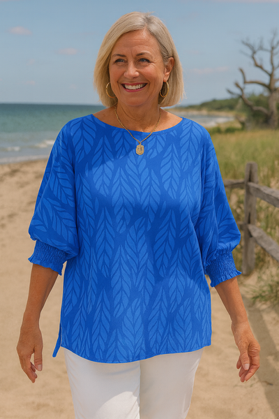 Elandra™ | FlatterFit Blouse – Confidence, Comfort & Coverage