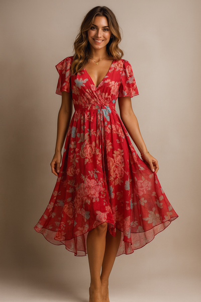 Yana™ | Elegant Colourful Dress