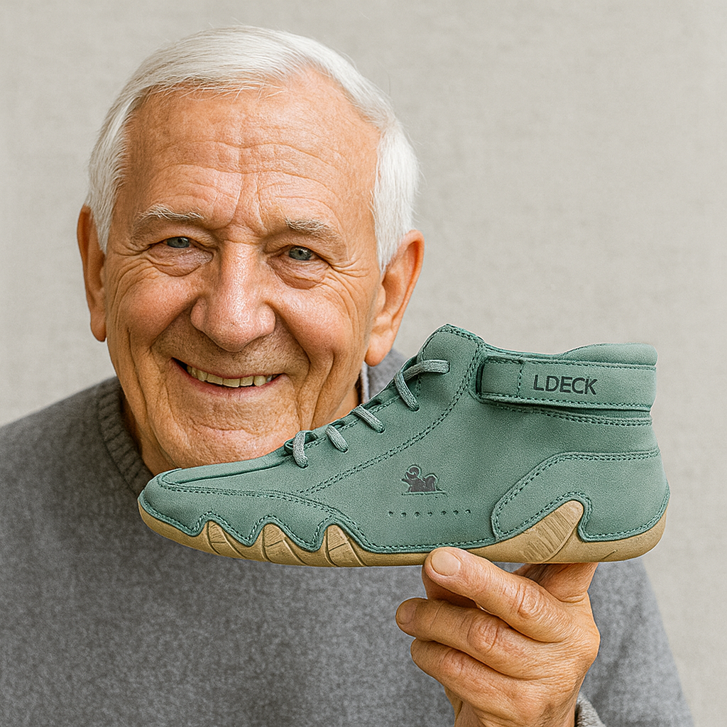 SolaceWalk™ - ergonomic, waterproof & pain-relieving leather barefoot shoe