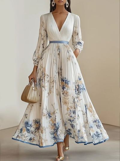 Helston | Elegant V-Neck Dress