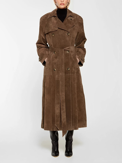 HARLOW | Trench coat in suede