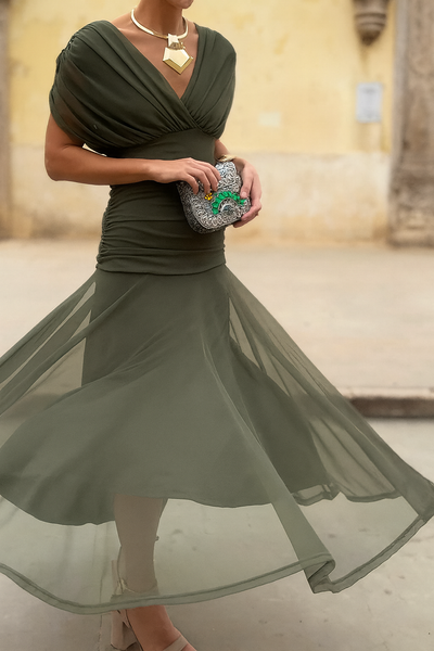 Isla Elegant Mesh Dress