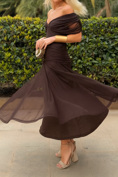 Isla Elegant Mesh Dress