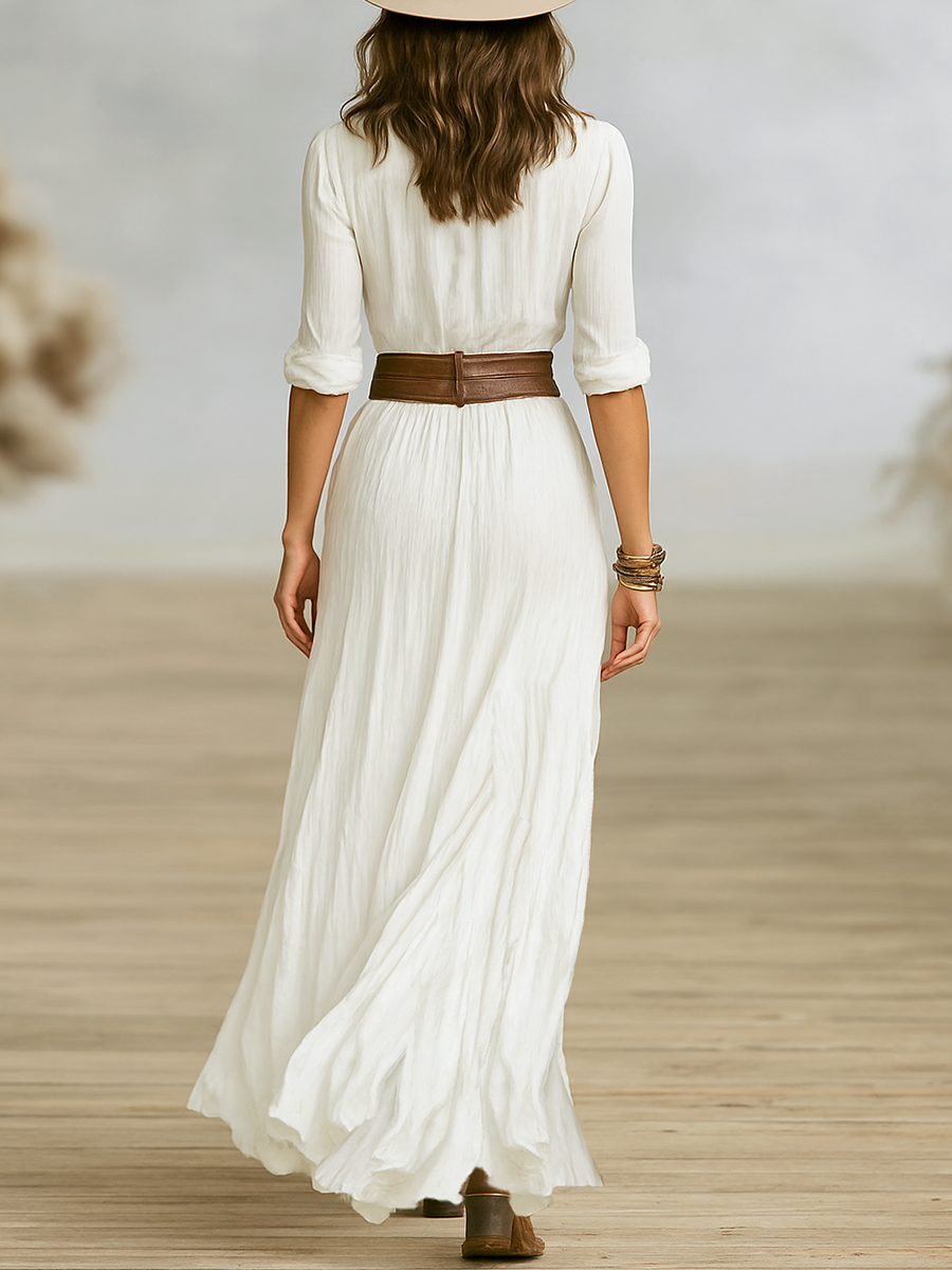 SIENNA | Chic Maxi Dress Including Belt