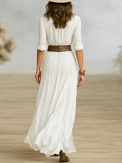 SIENNA | Chic Maxi Dress Including Belt