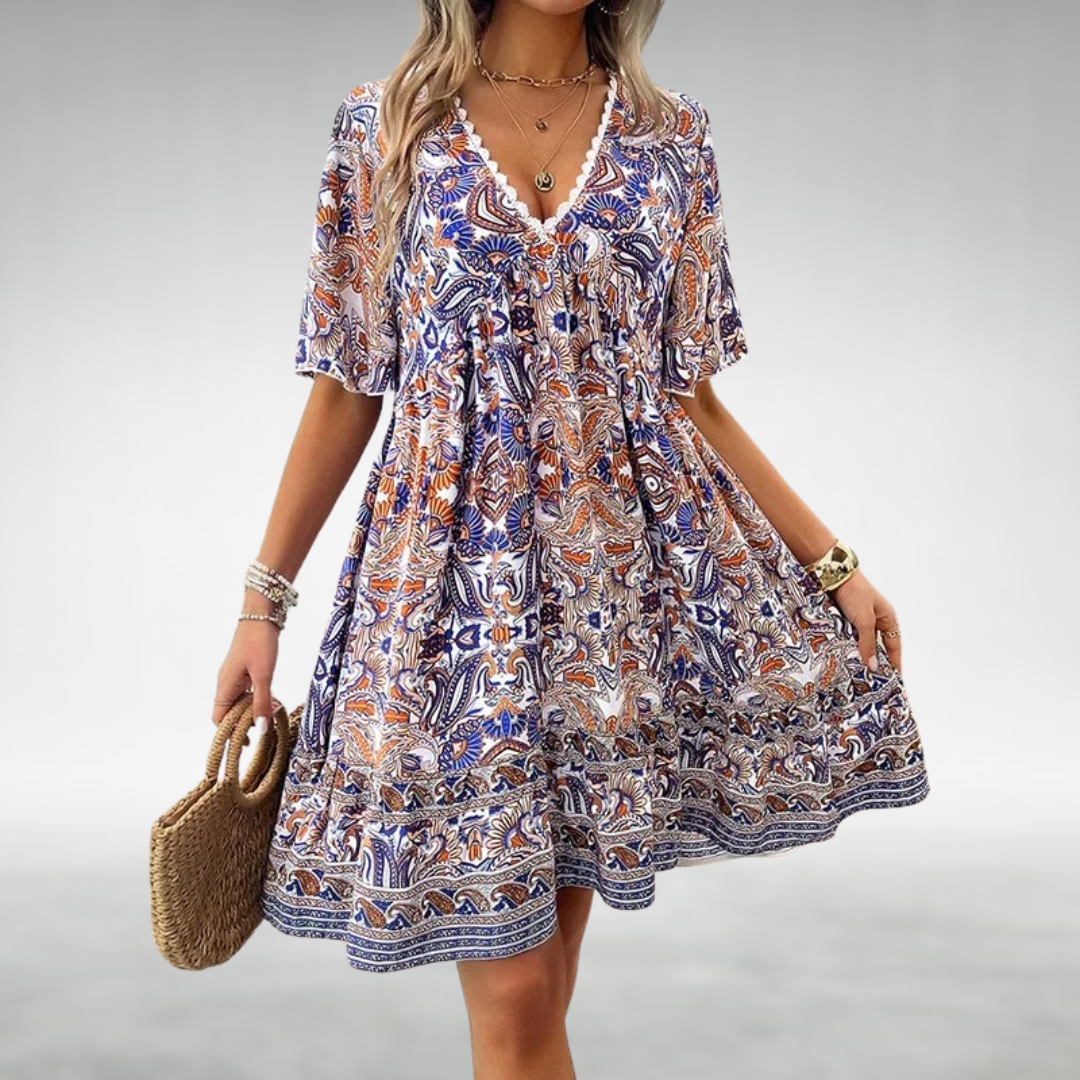 Adriana | Paisley Print Dress