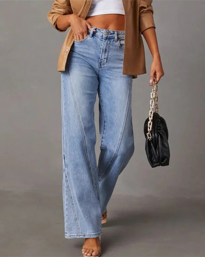 Olivia™ - High Waisted Wide Leg Jeans