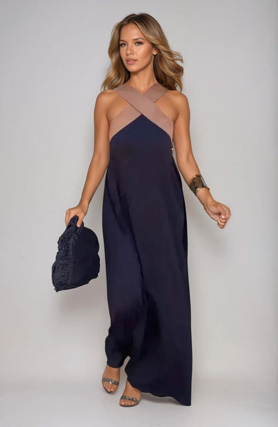 Nicolie | Crossover Neckline Dress