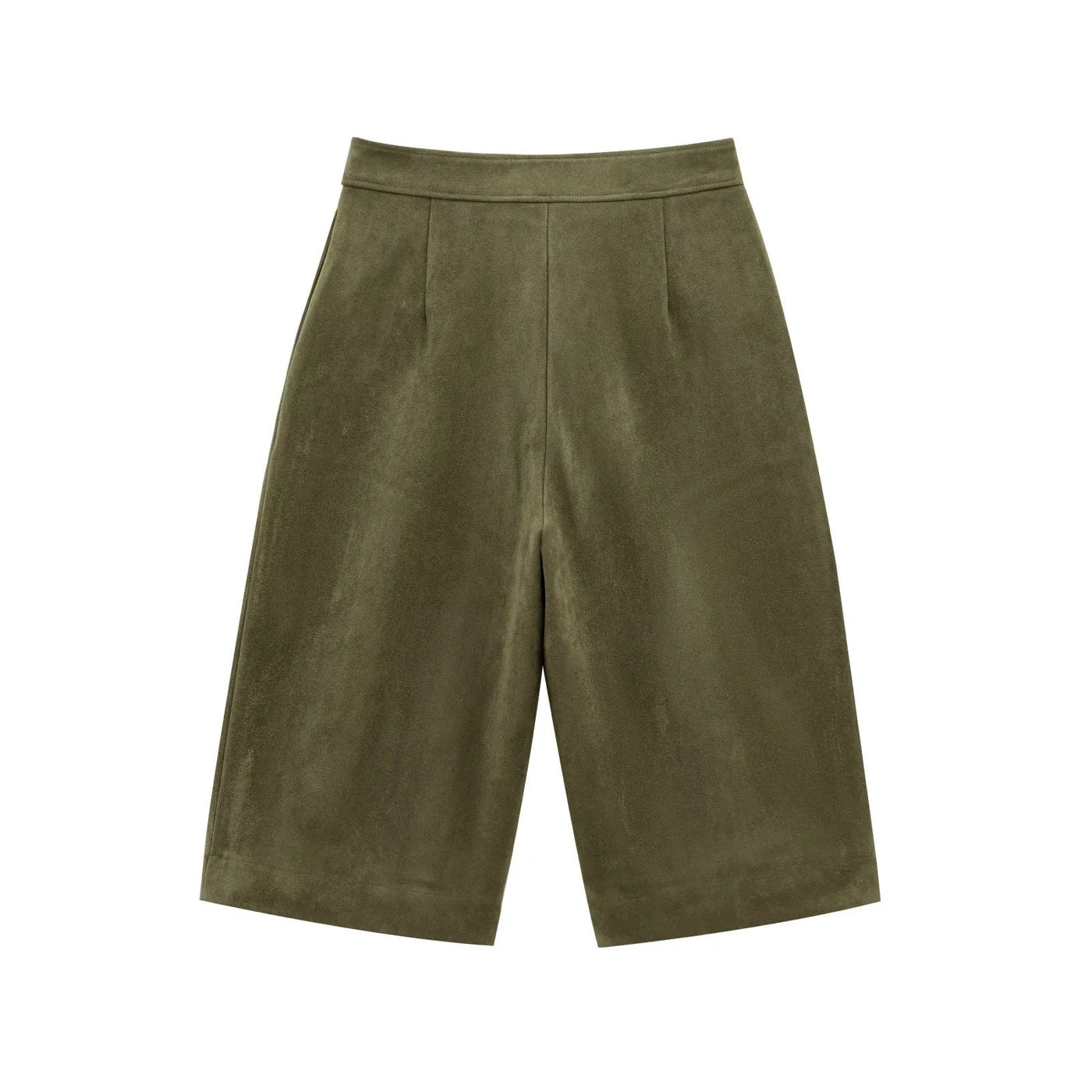 WHITE | Suede-style shorts