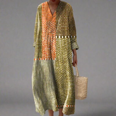 JOVITA | Elegant Geometric Dress