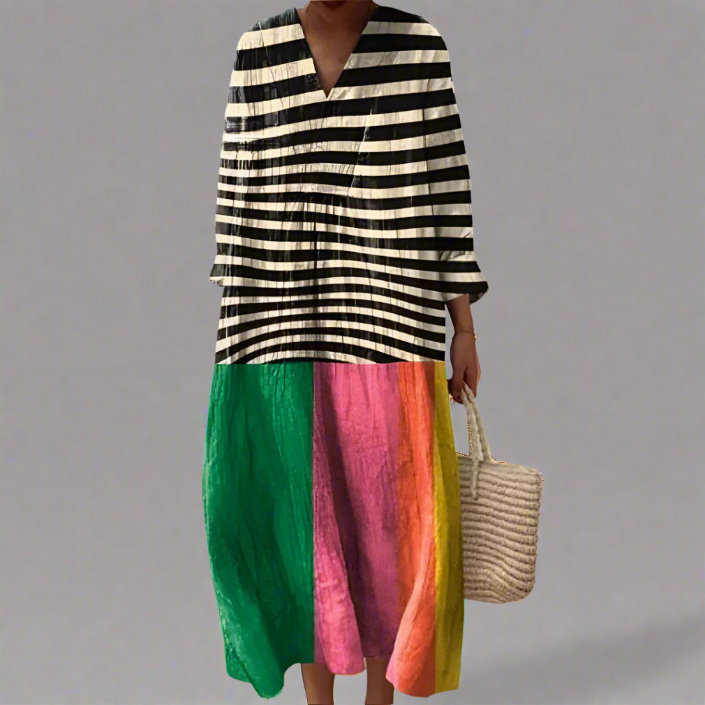 Alexandra™ | Elegant Geometric Dress