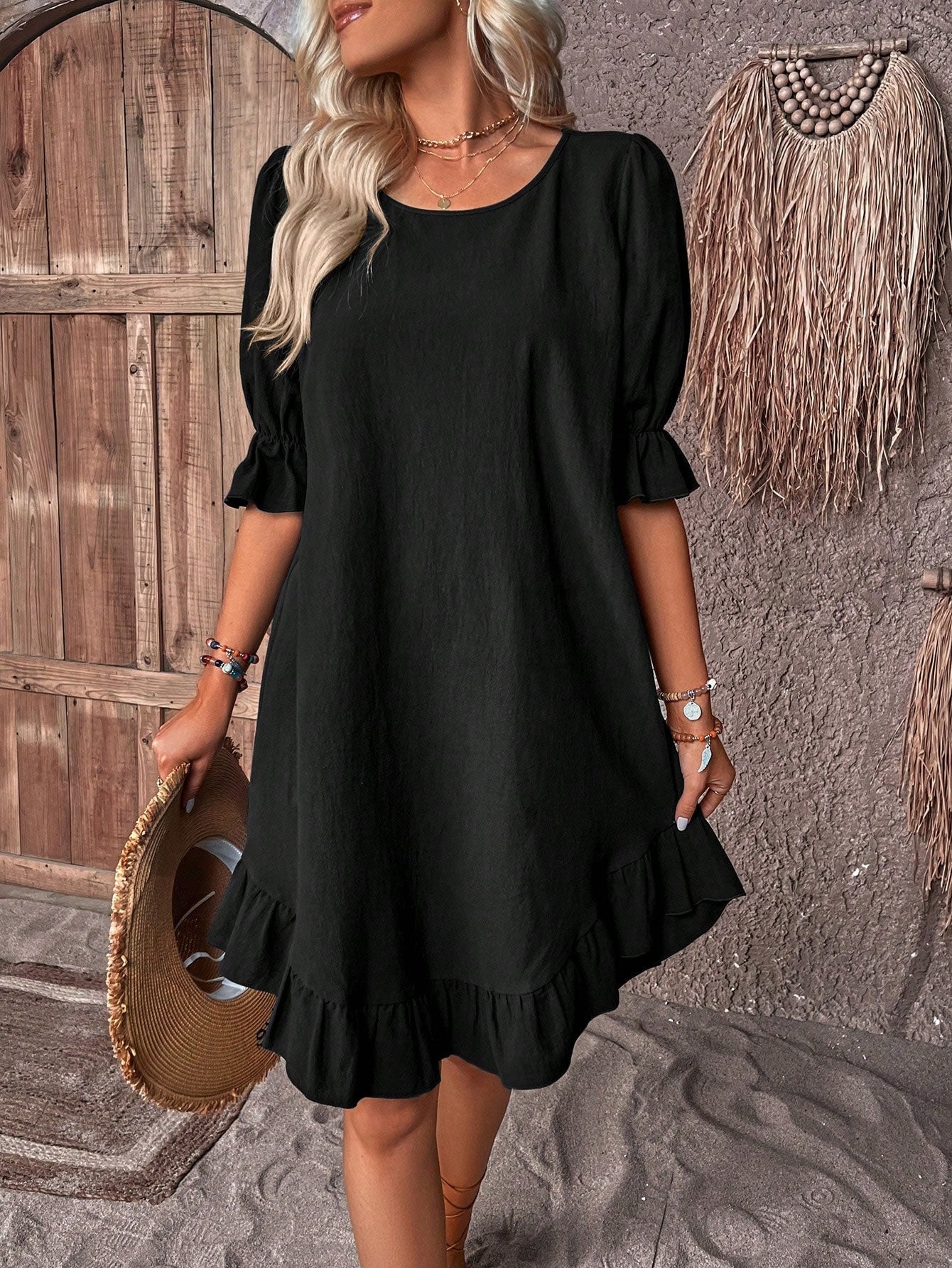 Isholde | Half Sleeve Dress