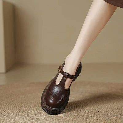 Mary Janes - Elegant Leather Shoe