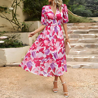 Everley | Vintage Lantern Sleeve Dress