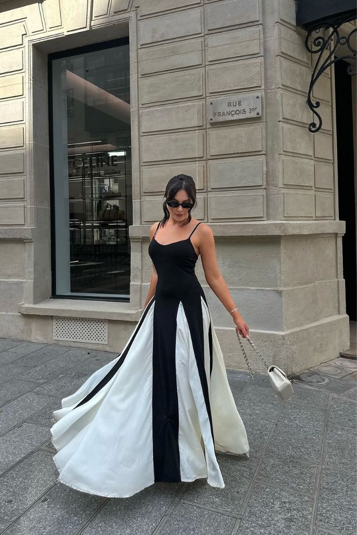 Elianna | Paneled Maxi Dress