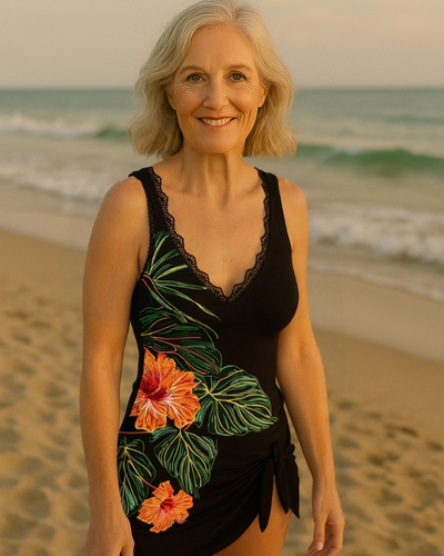 Gitte - Floral Print Swim Tankini