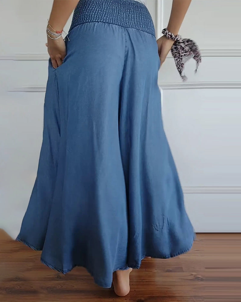 Amelia | Elastic-Waist Wide-Pants