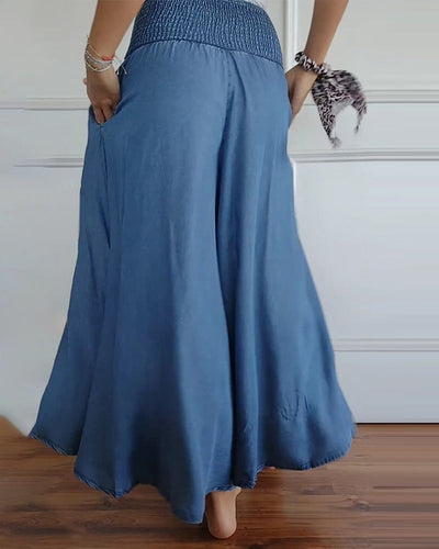 Amelia | Elastic-Waist Wide-Pants