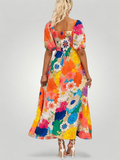 Amara Floral Pattern Dress for Elegant Occasions