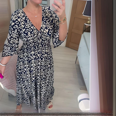 Lillia™ | Boho Printed Dress