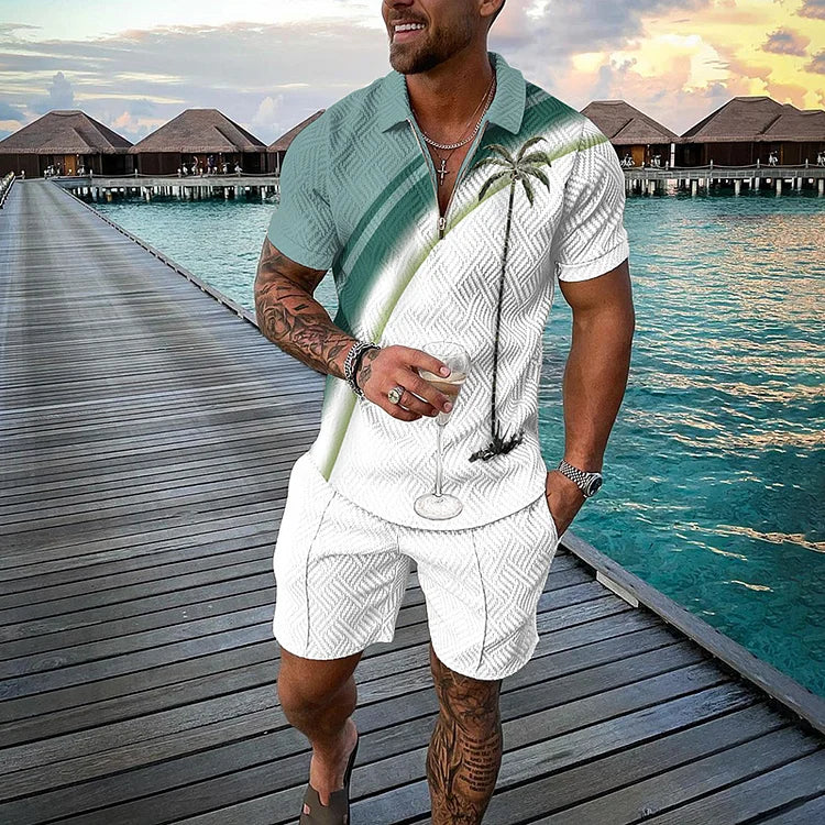 Tropicana Polo & Shorts Set