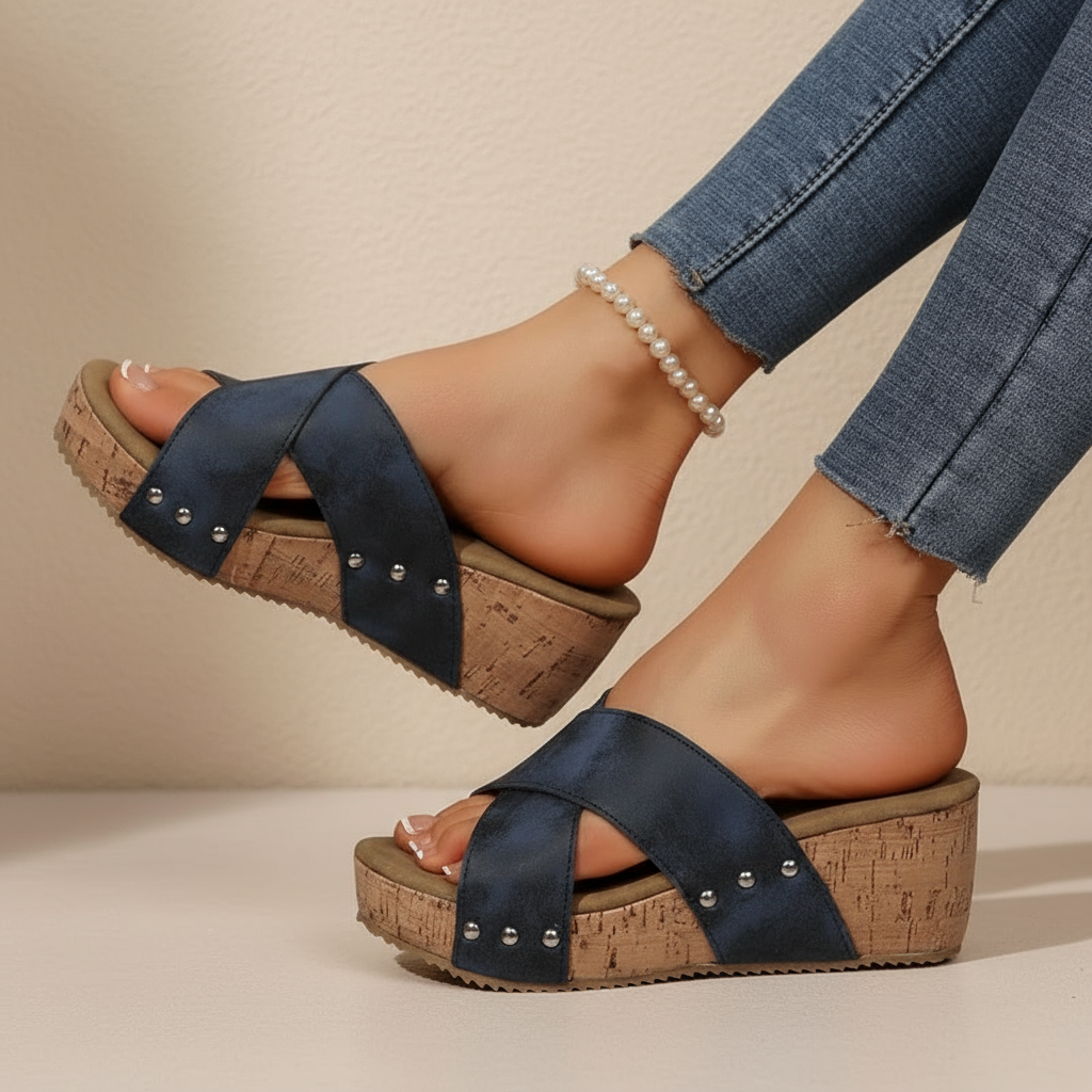 Elara™ | Boho Wedge Sandals