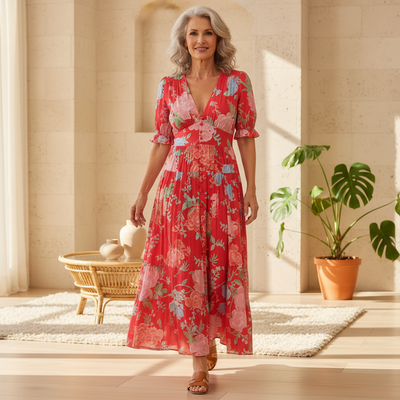 Floriana™ | Vibrant Floral Dress